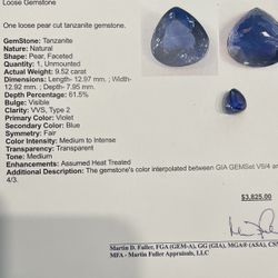 9.52 Carat Tanzanite