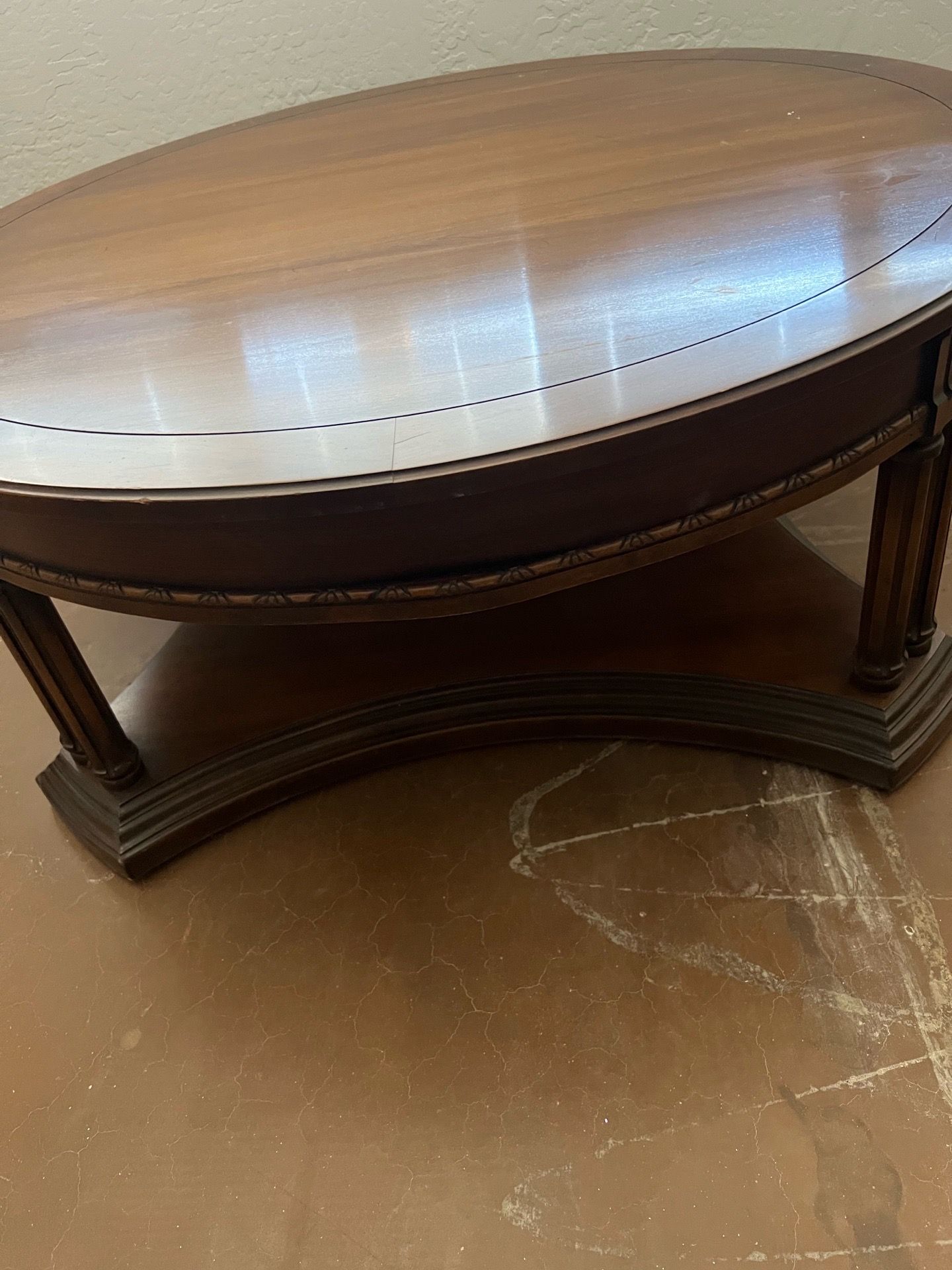 Vintage living room table low profile