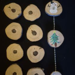 11 Piece Wood Rounds For Christmas Projects