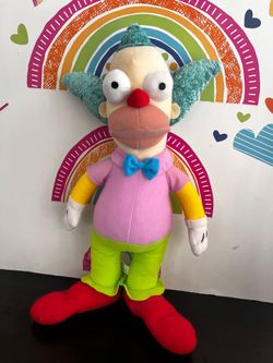 THE SIMPSONS KRUSTY THE CLOWN - 15 INCH - LIKE NEW