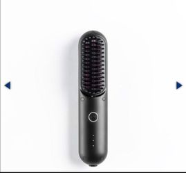 Hair straightener brush