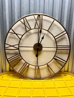 Modern Decorative Wall Clock with Roman Numerals