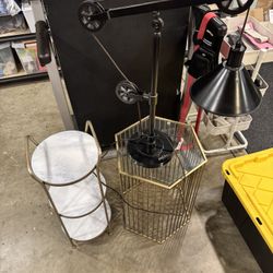 End Tables And Decorative Lamp