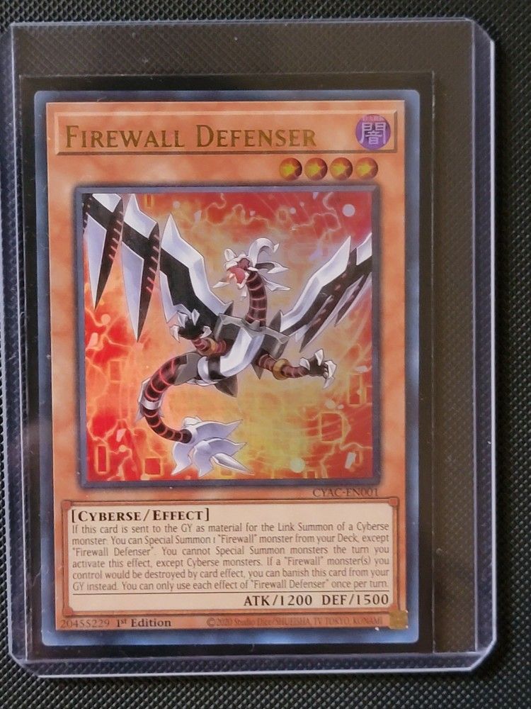 Yu-Gi-Oh! TCG Firewall Defenser CYAC-EN001 1st Edition Mint