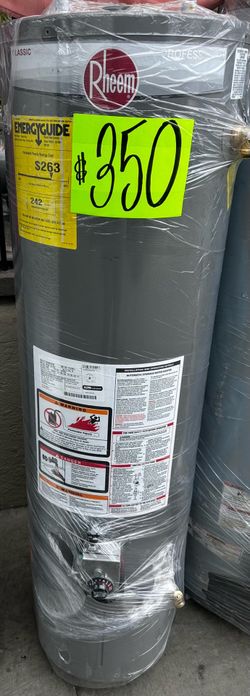 Rheem water heater 29gallons