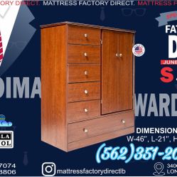 Pacoima Cherry Wardrobe Dresser Ropero Nuevo New 