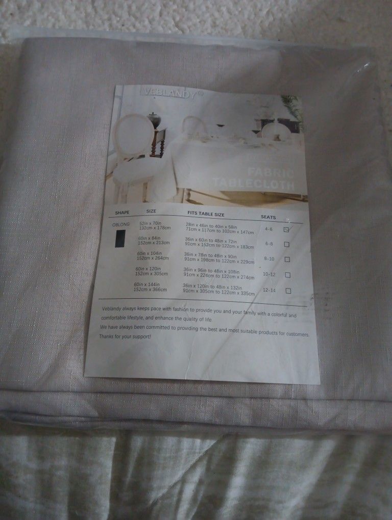 New Tablecloths Beige 52x70