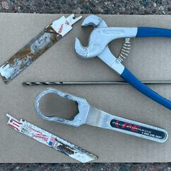 Used Tools Pace Edwards Wrench Gas Milwaukee Sawzall Blades  Tile Knipper Drill Bit