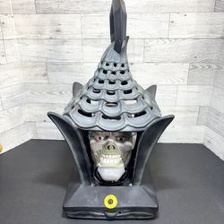 Vintage Gemmy ZOMBIE Blinks Laughs Lights Up Music Talking Lantern TESTED