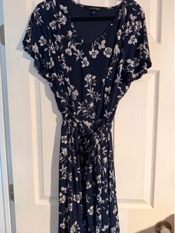 Blue floral dress 1x