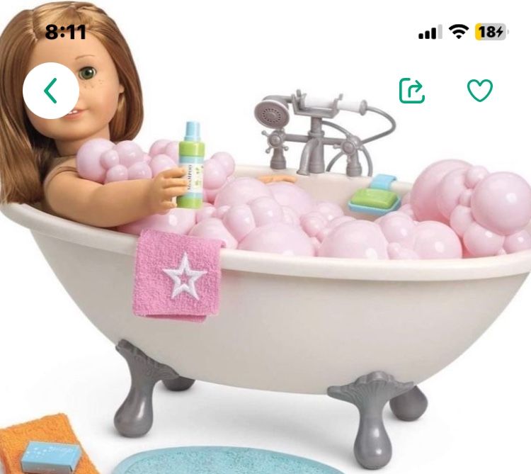 Bath And Bubbles American Girl. Stylist.