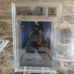  David Ortiz Optic Beckett 10 Autographed Mint 9