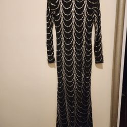 Sequin  Black Dress 