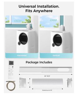 Portable Air Conditioner 16000 BTU, WiFi App, 6-in-1, 750 Sq. Ft. Quiet 45dB Sleep Mode, 24H Timer,