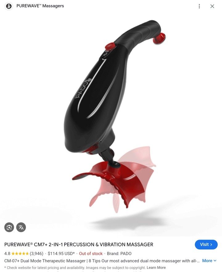 PUREWAVE CM7+ Percussion Massager - Brand New Sealed