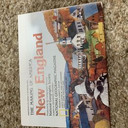 National Geographic Map: The Making of America New England February 1987