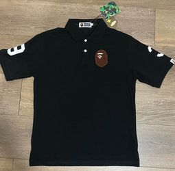 Bape black polo y2k style