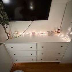 6 drawer white dresser