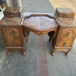 Vintage Wood Vanity.