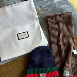 Gucci Hat And Scarf Price Negotiable 
