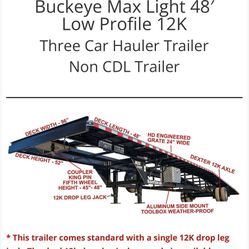 Brand New Low Profile Car Hauler Trailer 