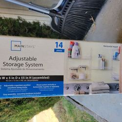 14 Piece Adjustable Shelving Organizer 