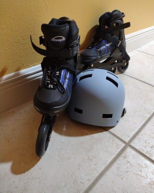 Rollerblade And Helmet