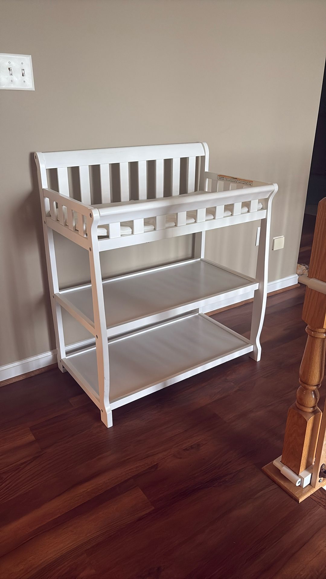 Baby Changing Table With Shelves - Good Condition