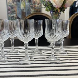 Longchamp Lead Crystal Cordial Glasses – Small, Elegant Set of 6