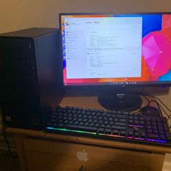 HP M01-F1033WB Desktop 8GB 1TB Intel Core i3-10100 X4 3.6GHz Win10 w/ 24" HP MonitorBlack 