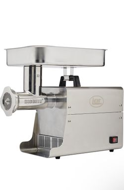 LEM Products BigBite #22 Meat Grinder, 1.0 HP Stainless Steel Electric Meat Grinder Machine