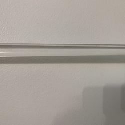 Solid Clear Glass 24” Towel Bars (set of 2)