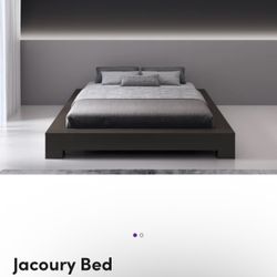Jacoury Bed, Low Platform Bed 