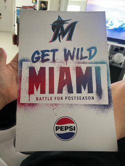 Miami Marlins Get Wild Pepsi Graffiti Poster
