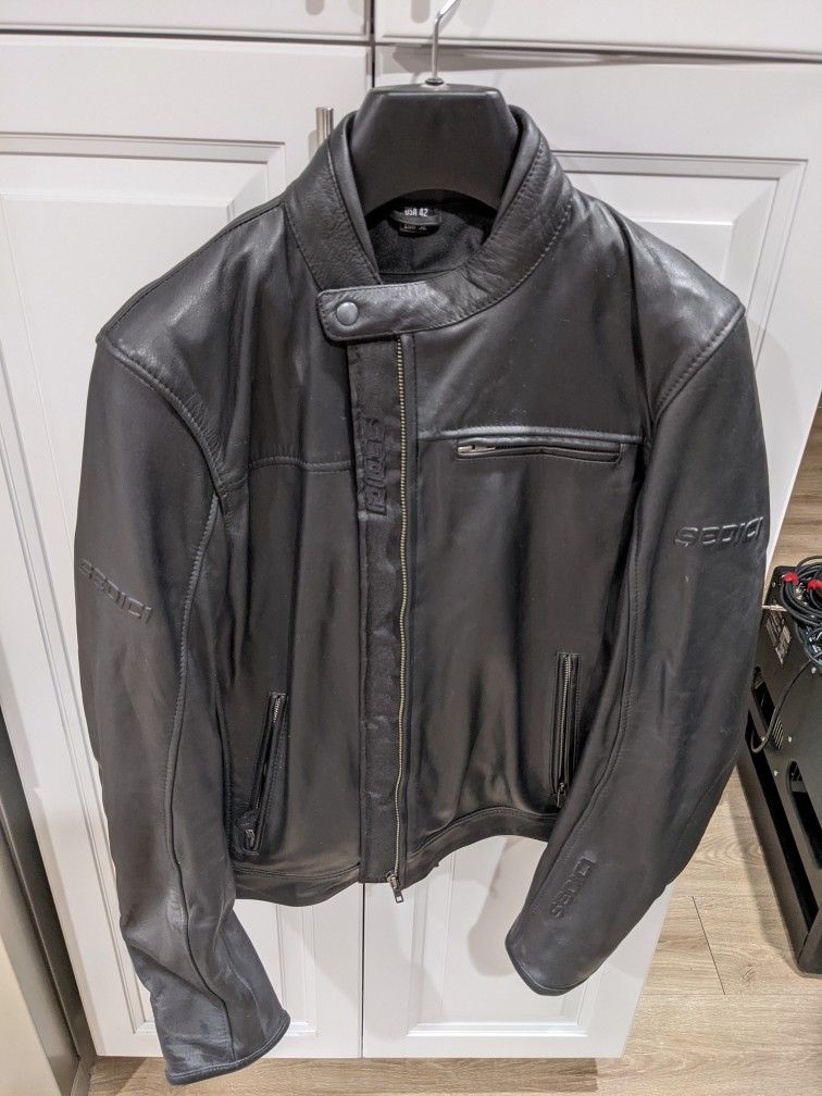 Sedici Leather Motorcycle Jacket US Size 42 