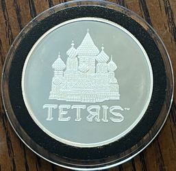 1 Oz Silver 2021 TETRIS  $2 Coin, Encapsulated 