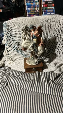 VINTAGE GIUSEPPE ARMANI NAPOLEON BONAPARTE CROSSING THE ALPS FIGURINE 16.5” RARE E Everything Collected and Needed (6555) 100% opinii pozytyw