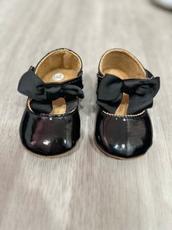 Baby Girl Black Patent Mary Jane Shoes