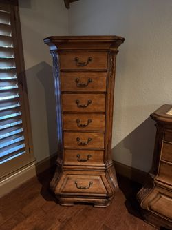 AICO by Michael Amini 7-Drawer Lingerie Chest – Tall Wood Bedroom Dresser