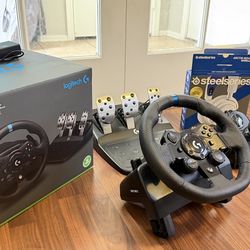 🔥 QUICK SALE: Logitech G923 Trueforce + Shifter + SteelSeries Wireless Headset Bundle (Xbox/PC)