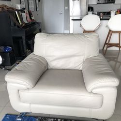 Leather Oversized Chair/loveseat