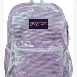 JanSport Eco Mesh Backpack Platinum Puddles