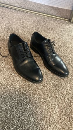 Leather dress shoes, mens 10.5