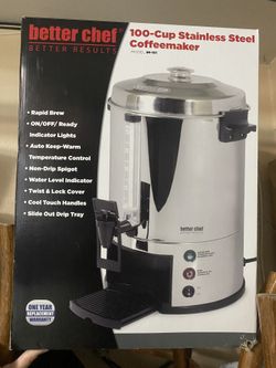 Better Chef 100-Cup Stainless Steel Coffeemaker