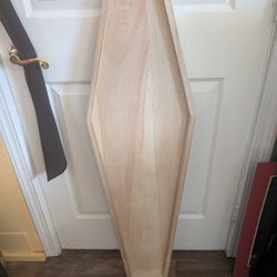 Halloween Wood Coffin Sign Goth Decor 