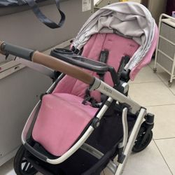 ➡️ UPPAbaby Vista Stroller – Limited Edition Sabrina (Orchard) Color – Bassinet + Extras!