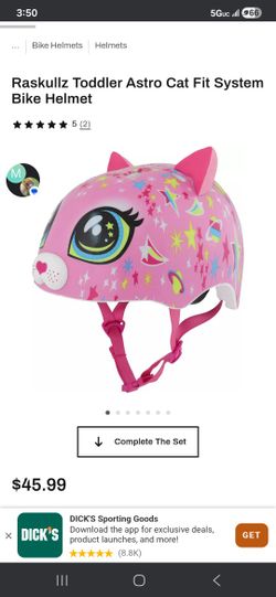 Raskullz Toddler Astro Cat Fit System Bike Helmet