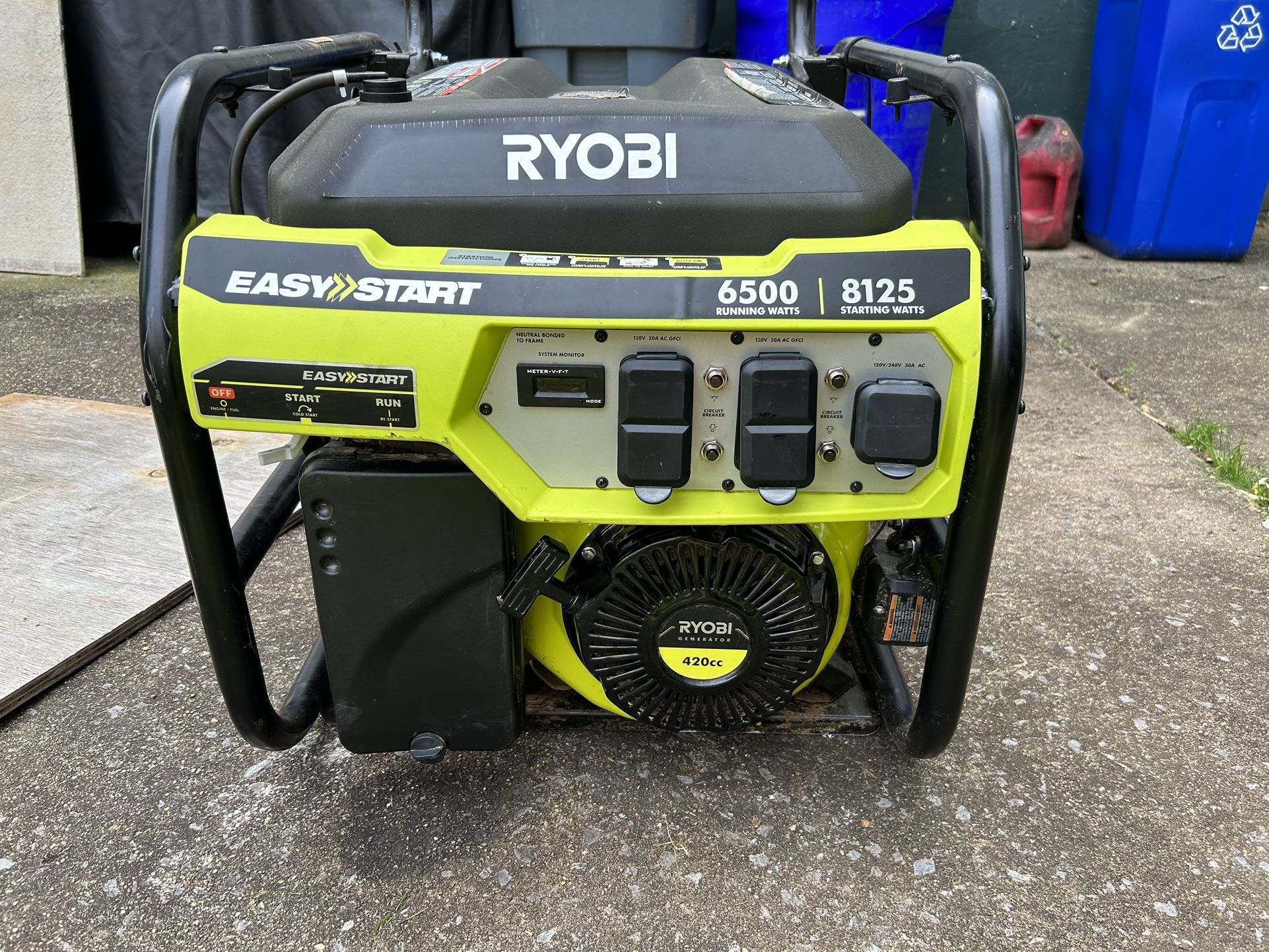 Ryobi Generator 6500 Watts