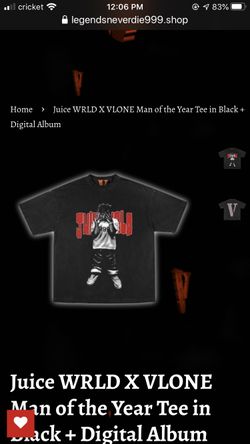 Juice WRLD x Vlone t shirt and sweatshirt