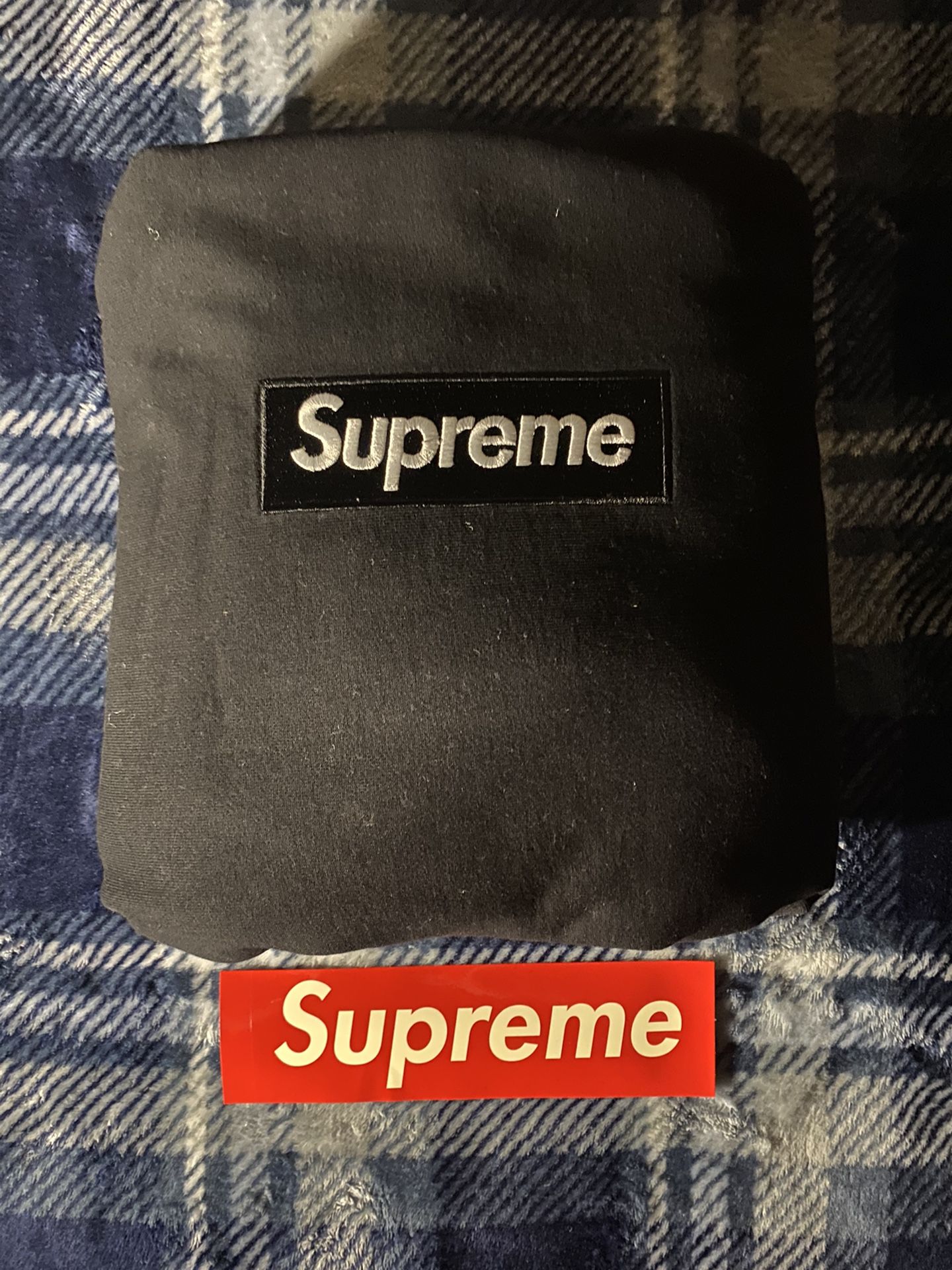 Supreme Box Logo Hoodie Size Medium Black